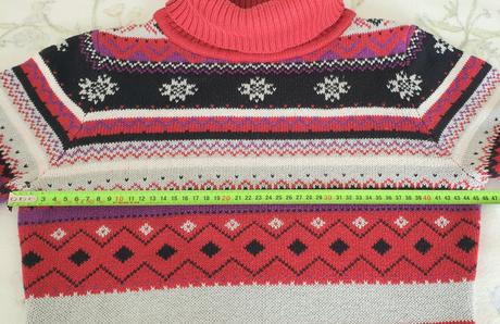 Dlhý teplý pletený rolák, bonprix,36