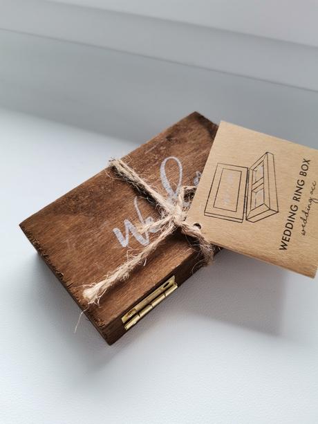 Svadobná krabička na obručky,