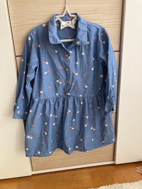 Kvietkovana tunika/saty ham, h&m,110