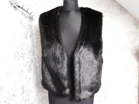 Damska vesta z umelej kožušiny, 38