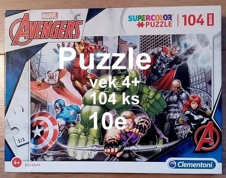 Nové puzzle clementoni avengers 104ks, vek 4+, 