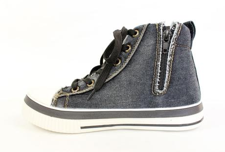 Chlapčenské vysoké tenisky 17 10201 b+n, 36 / 38