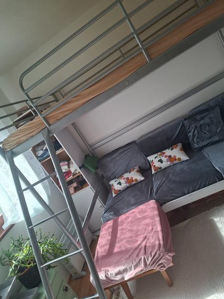 Ikea svarta poschodova postel s matracom ikea, šírka (cm): 140,dĺžka (cm): 200