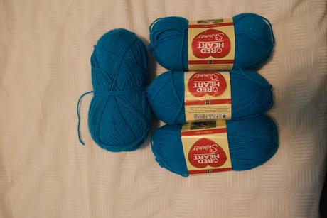 Yarn red heart shimmer, 