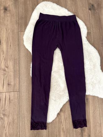 Fialové elastické legíny, xs/s, xs