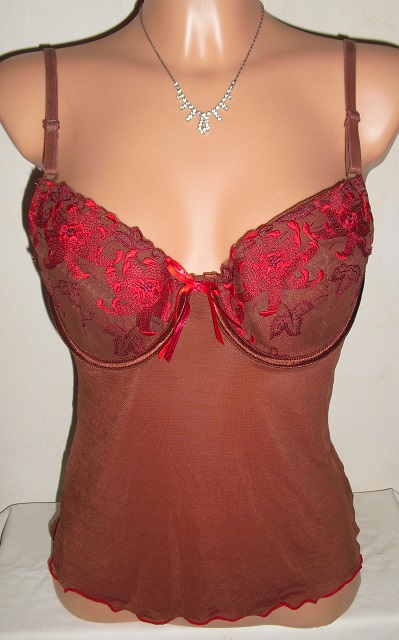 Hneda vysivana kosielka, s