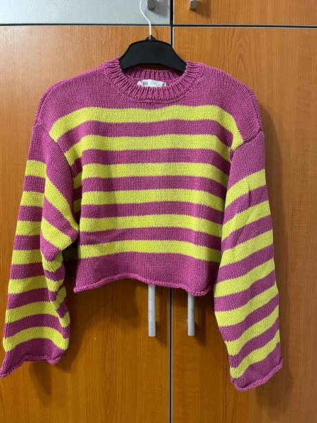 Crop svetrík zara, zara,164