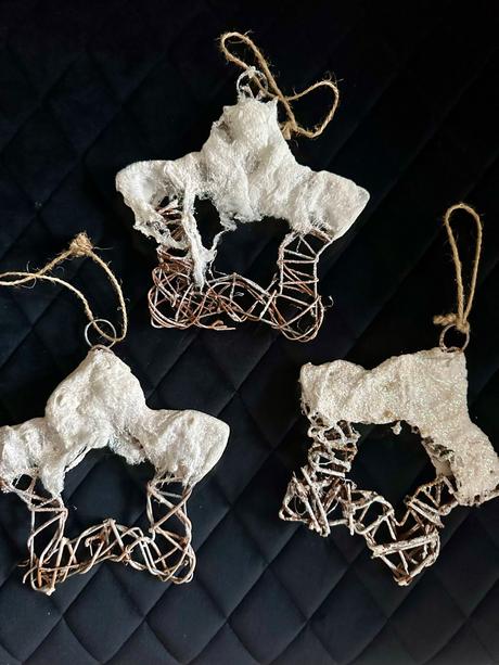 Vianočné ozdoby hviezdy 3 kus, 