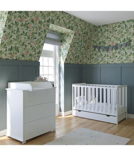 Postieľka bambi 120x60, biela, šírka (cm): 60,dĺžka (cm): 120