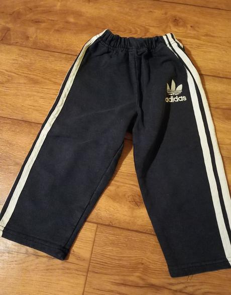 Tmavomodré tepláky adidas vel.86 super stav, adidas,86