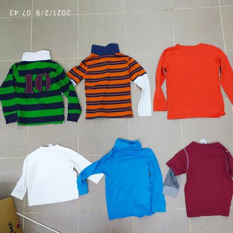 Balík chlapčenských tričiek 6e,v.86-98, 6ks tričie, 86–98