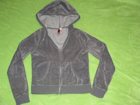 Velúrová mikina, h&m,s