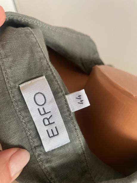 Khaki ľanová košeľa, xl, xl