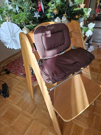 Detska jedalenska stolicka drevena i'coo, 