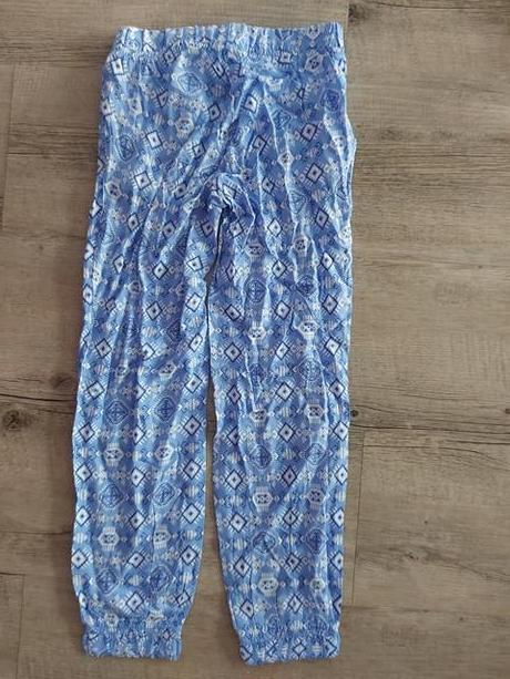 Bledomodré letné nohavice, 128