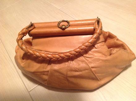 Starozitna kozena kabelka,