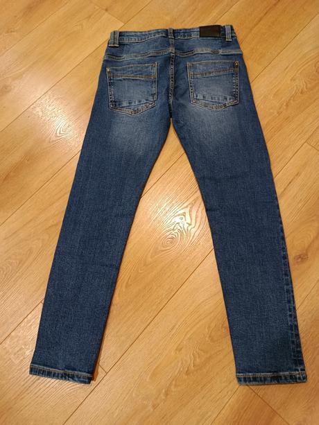 Rifle modré, veľ. 146 cm, reserved, ako nové, reserved,146