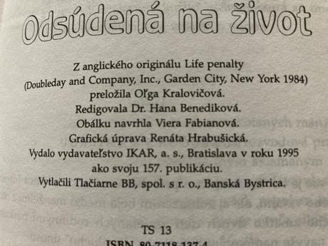 Odsúdená na život (1995), 