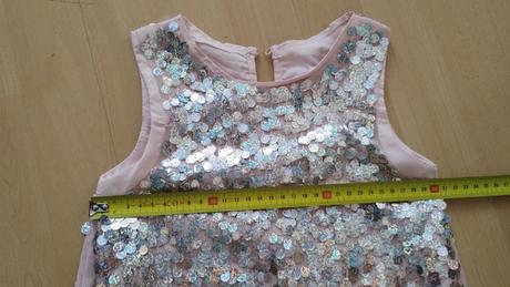 Flitrovane saty, h&m,116