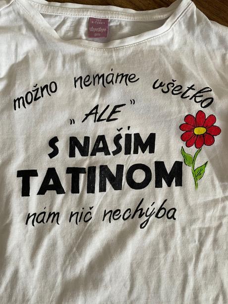 Tricko s malovanym napisom, dopodopo,122