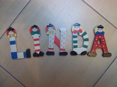 Drevené písmená - linda, 