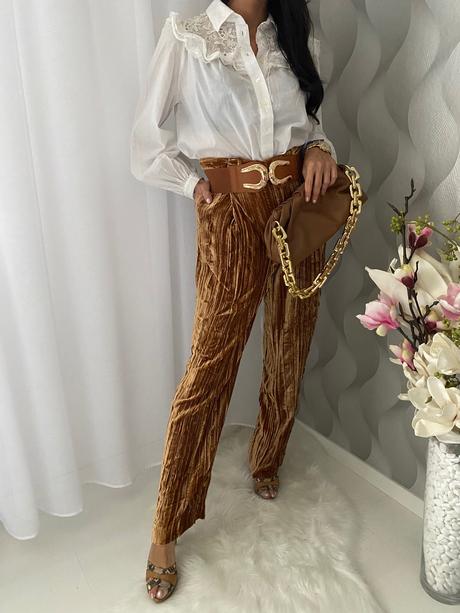 Zara - semišové nohavice, zara,s