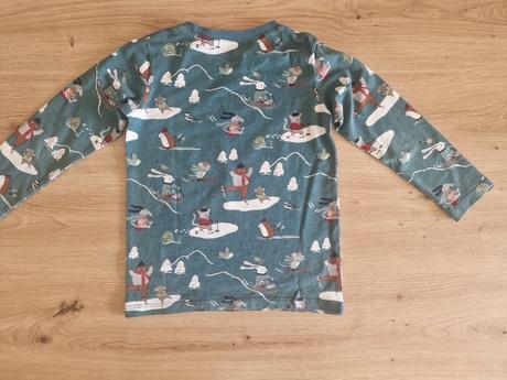 Lindex tričko so zimným motívom, lindex,104