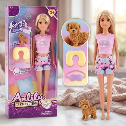 Bábika s príslušenstvom cestovateľský set 30 cm,
