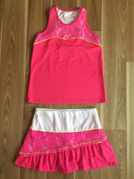 Suprava sukña a tielko na sport, tenis 6-8 rokov, 128