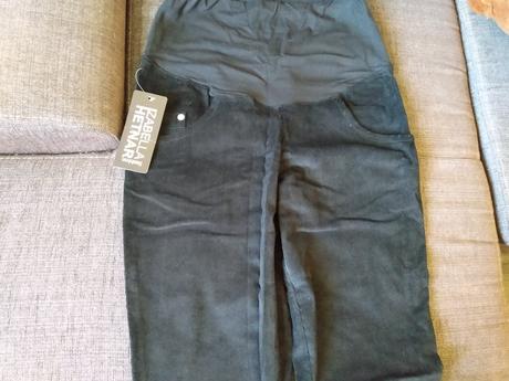 Tehotenské menčestrové nohavice, xs