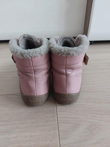 Zimné barefoot topánky froddo winter furry pink, froddo,34