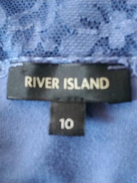 Dámsky modrý elastický top, river island, river island,xs
