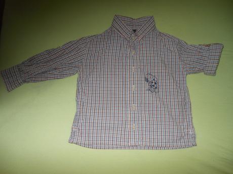 Tenšia košela s roll-up rukávmi h&m snoopy 86/92, h&m,86