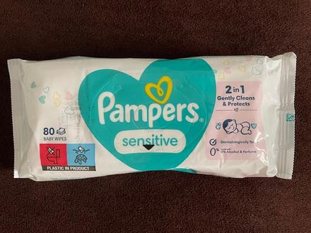 Pampers sensitive vlhčené obrúsky 80 ks /bal,