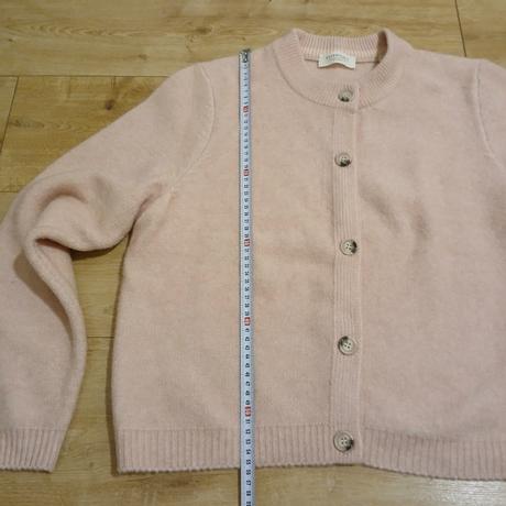 Bledoružový vlnený kardigán, tchibo,46