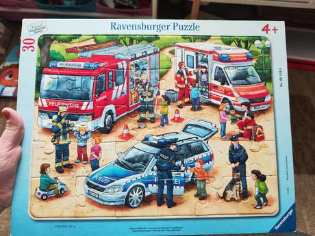 Puzzle hasiči, policajti, sanitka, 