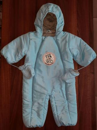 Zimný overal + rukavičky, ergee,80