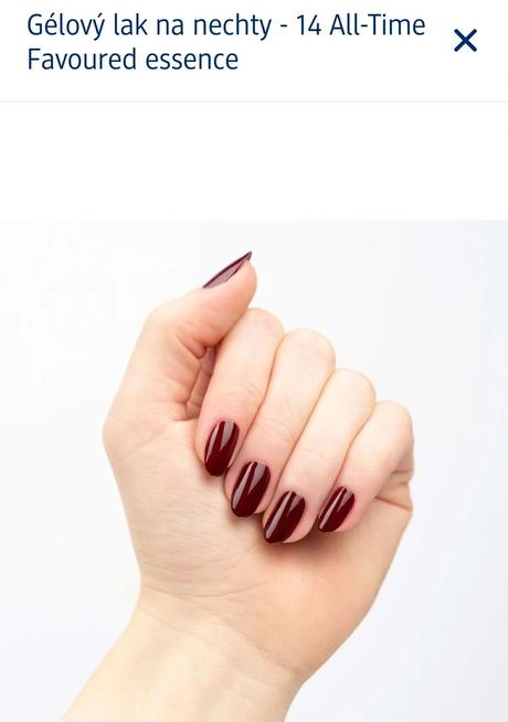 Essence lak na nechty burgundy, 