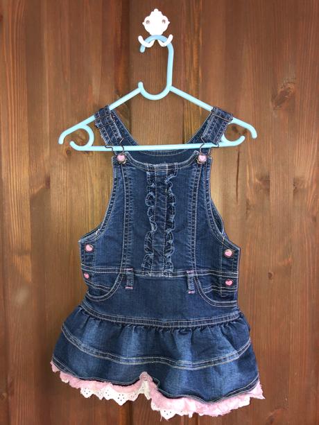 Riflová sukňa na traky, 92