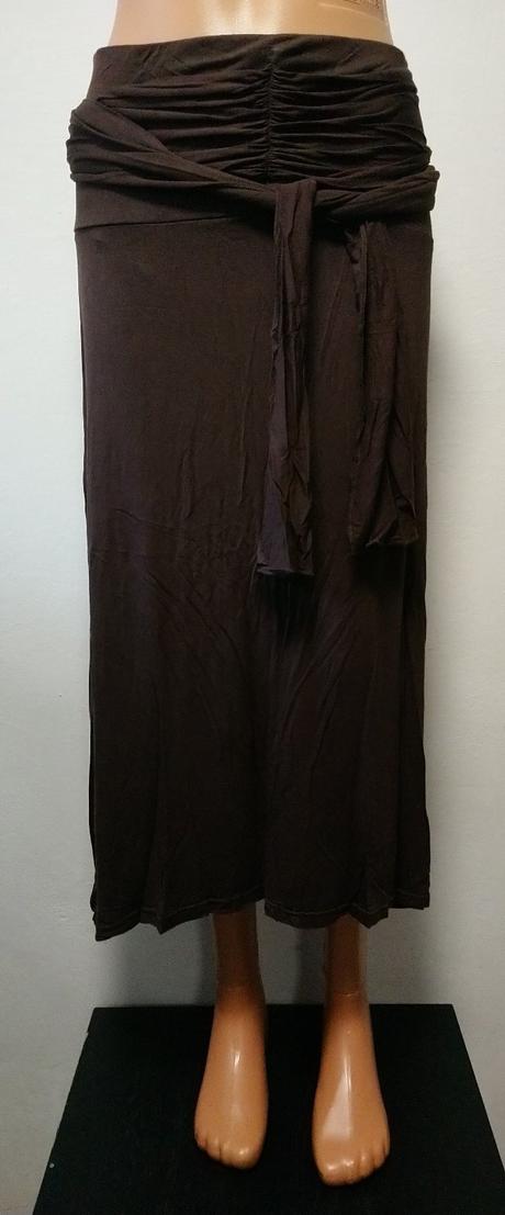 Dámska elastická tmavo hnedá sukňa woman, tcm, m/l, tcm,l