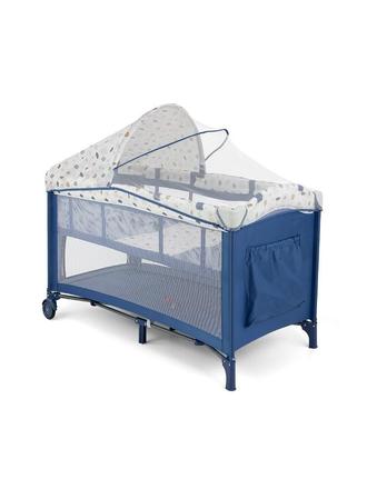 Cestovná postieľka deluxe blue, šírka (cm): 60,dĺžka (cm): 120