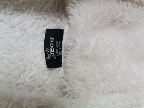 Huňatá hrubá  biela mikina, 146