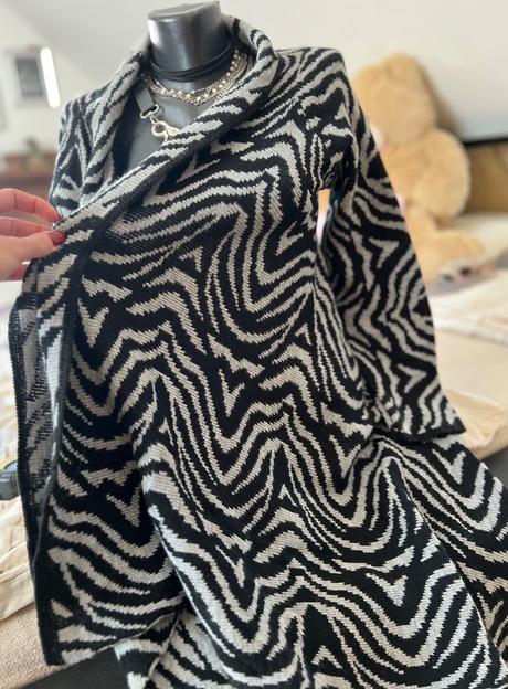 Asymetricky sveter kardigan uni, 