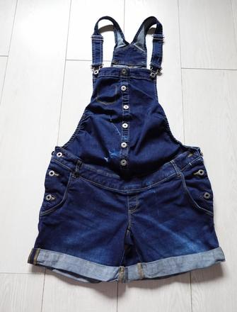 Tehotenské riflové kraťasky yessica, h&m,38
