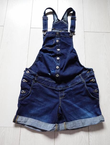 Tehotenské riflové kraťasky yessica, h&m,38