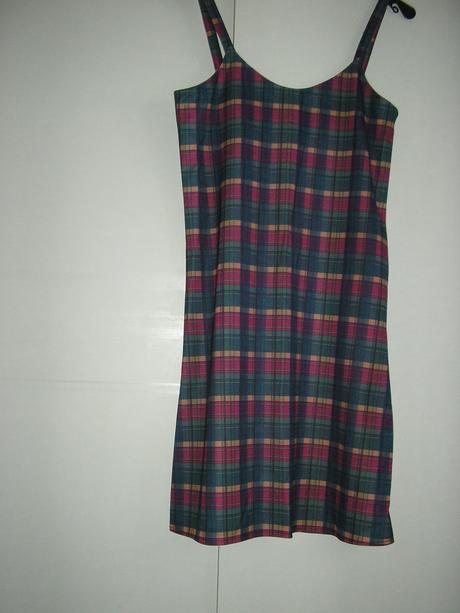 589. kockované šaty, xs