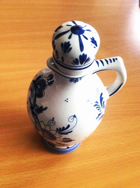 Starožitný holandský modro-biely set lucas bols, 