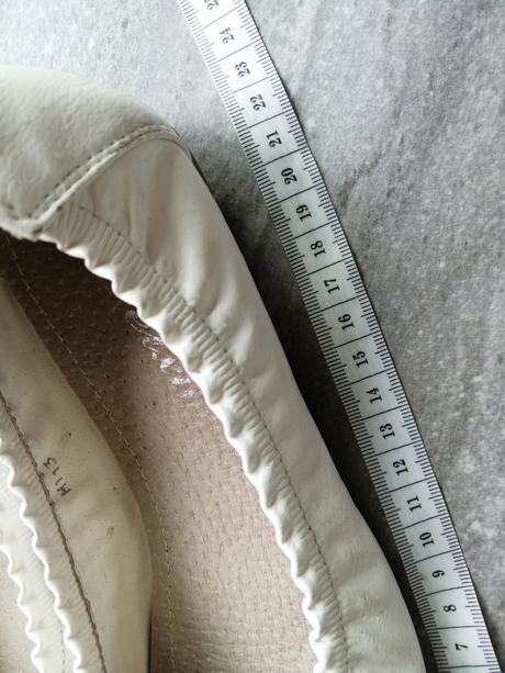 Balerínky feixu v36, vd 23 cm max, vnútri koža, 36