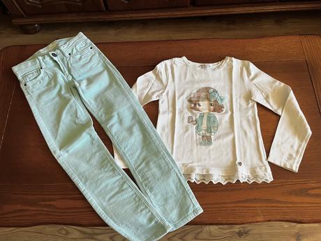 Tričko s dievčatkom s 3d mašľou 122/128, mayoral,122