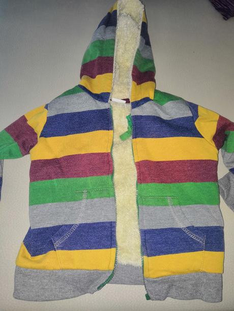 Hrubšia mikina na zips 12-18m, f&f,86
